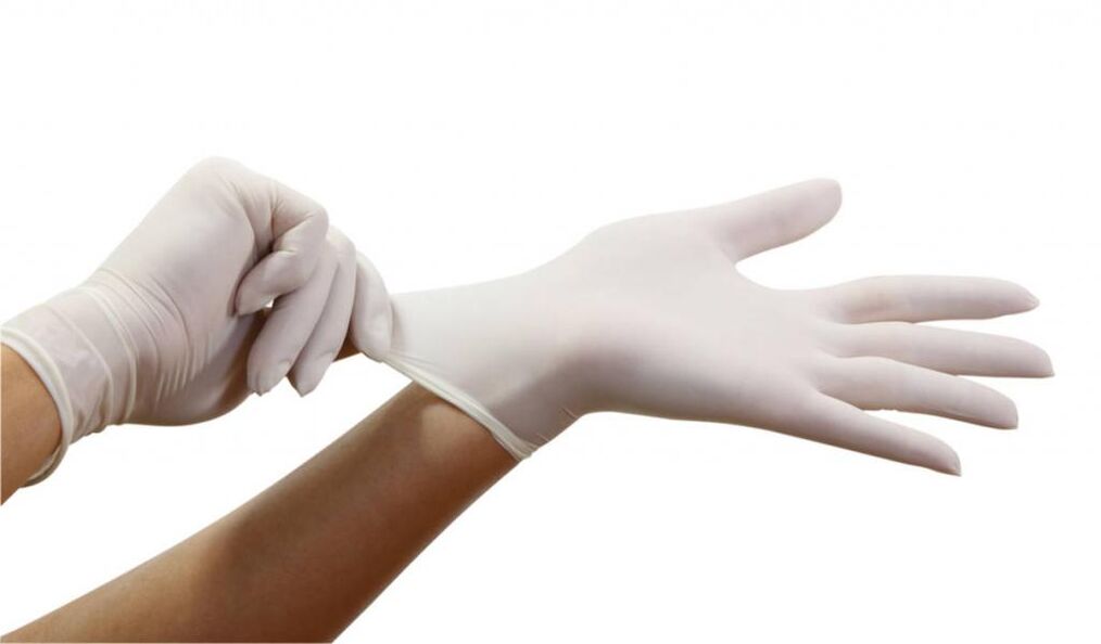 Before performing prostate massage, you must wear medical gloves. 